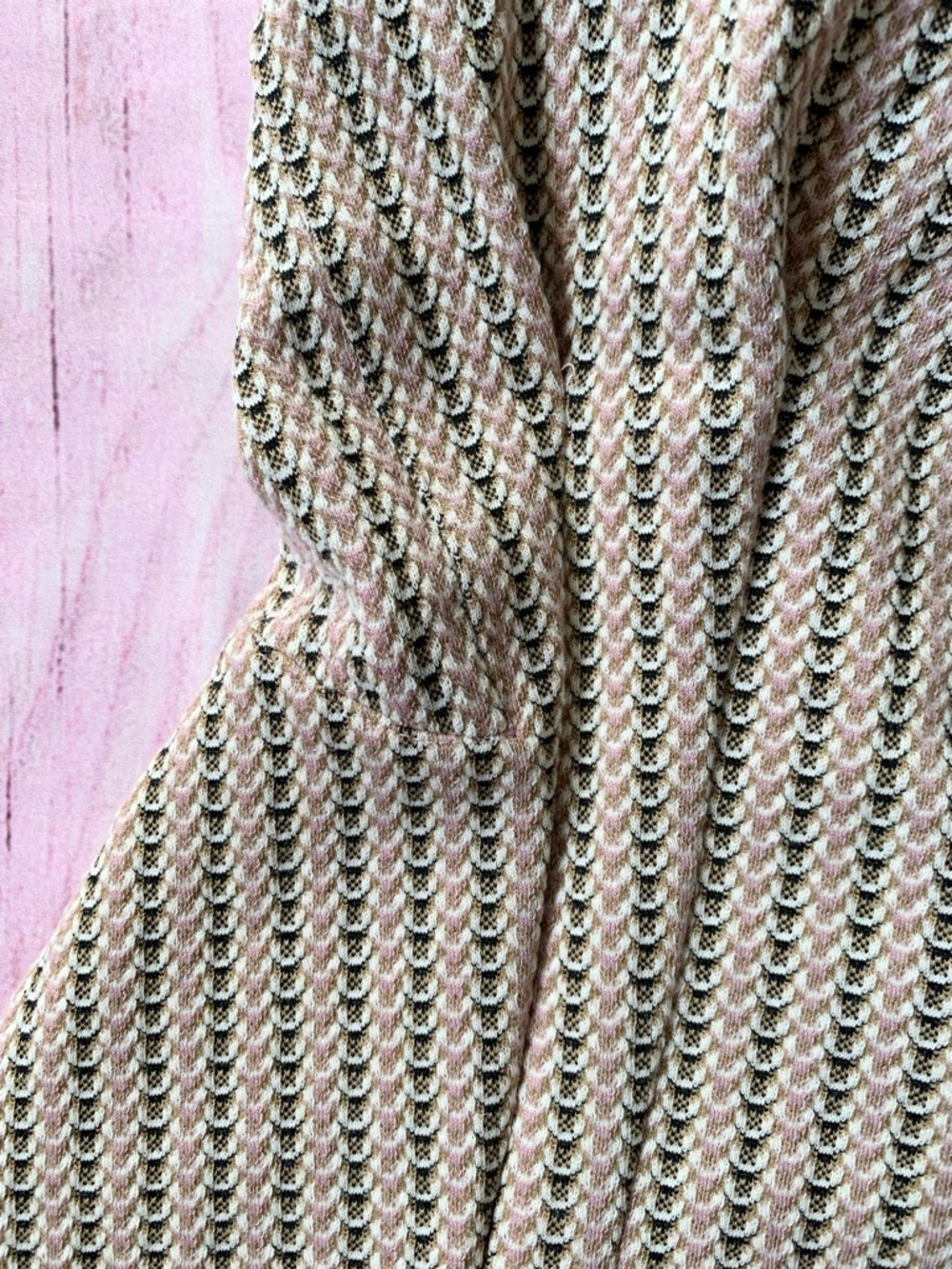 Anthropologie Cream Knit Sundress with Pink Straps - Picture 9 of 10